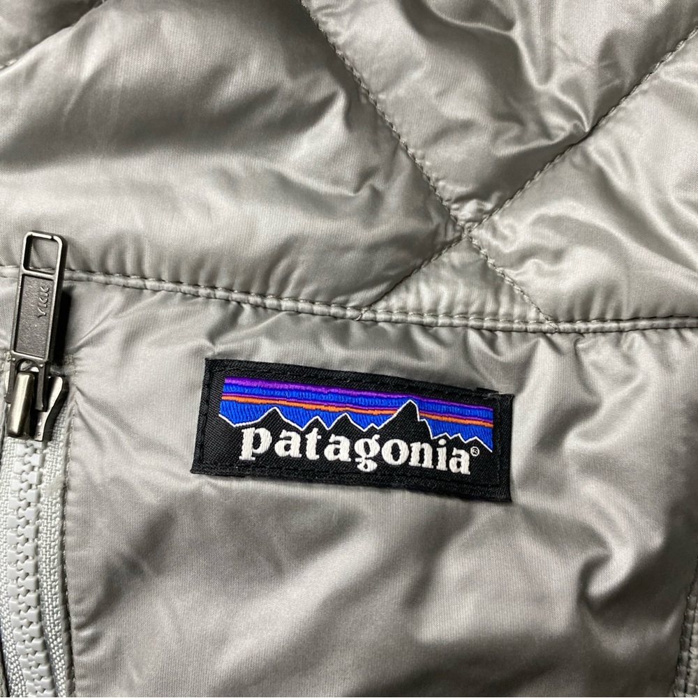 PATAGONIA Women’s XS X Small Radalie Parka Long Insulated Puffer Jacket Silver - Picture 3 of 6